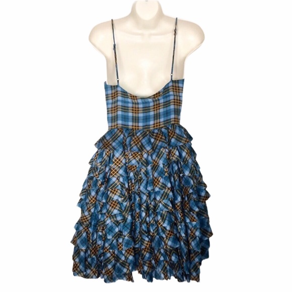 🚫SOLD🚫Betsey Johnson Vintage Plaid Layered Dress - Picture 4 of 9